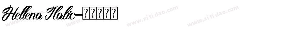 Hellena Italic字体转换